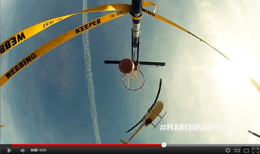 192-foot basketball shot came from a helicopter